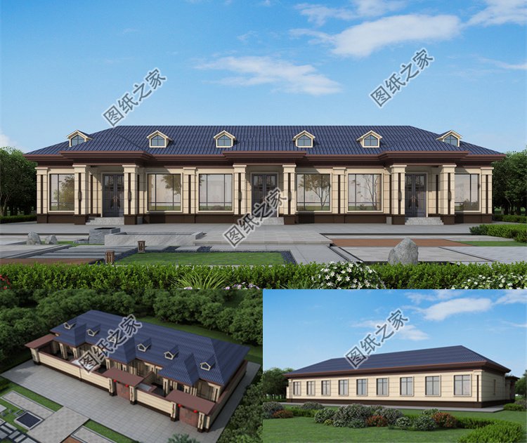 兄弟三拼別墅設計圖1