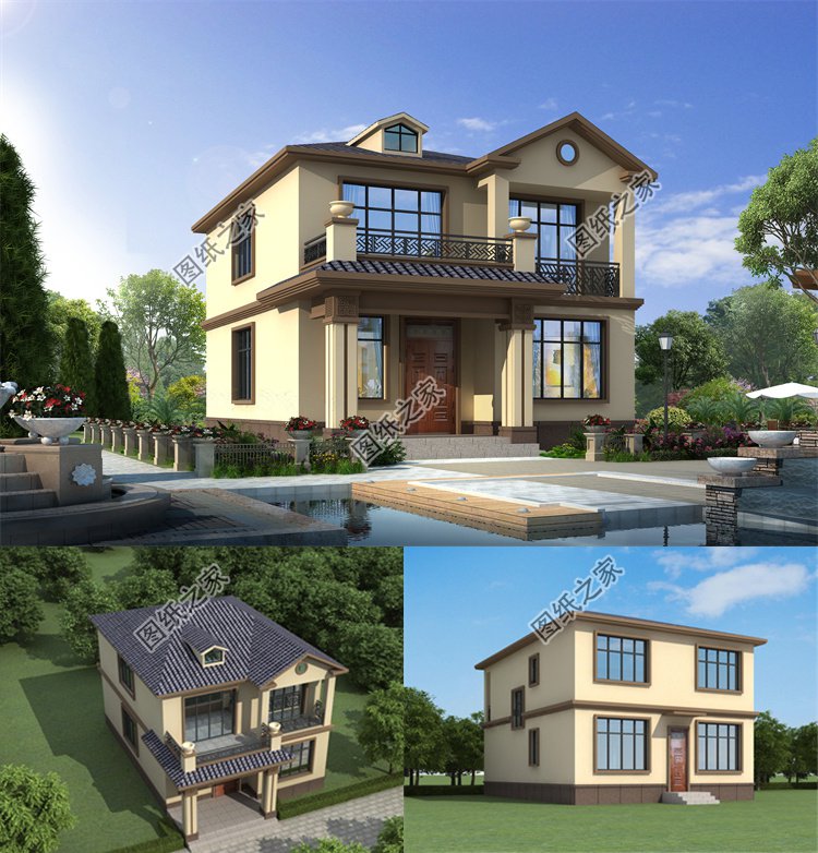 農村兩開間二層小別墅1