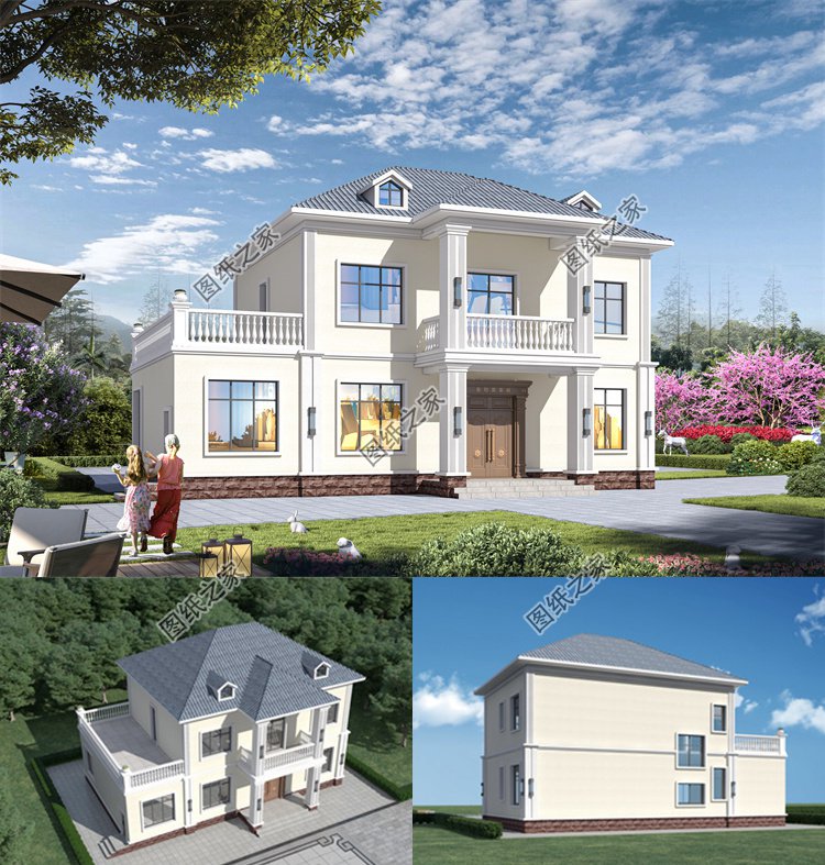 帶配房的二層農村小別墅1