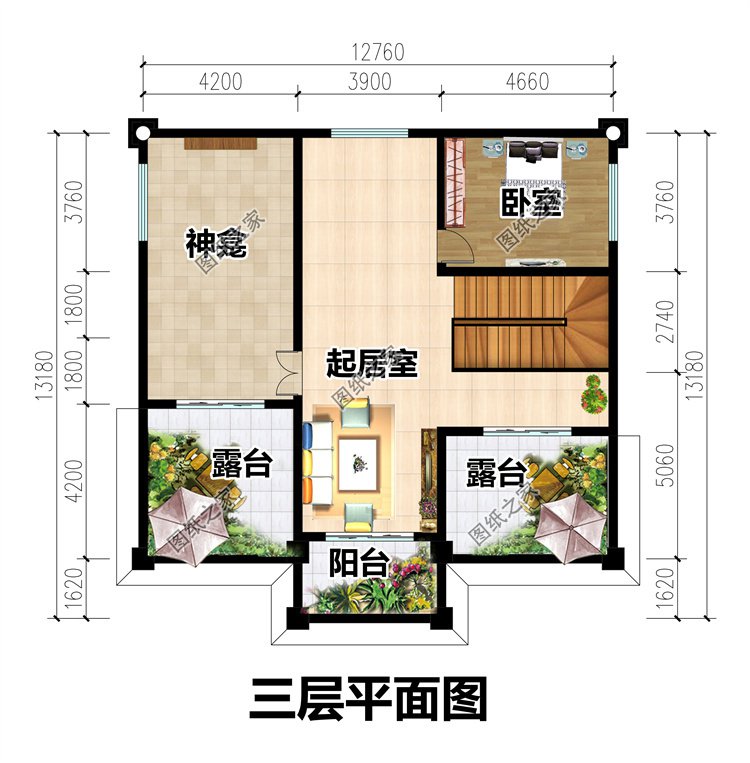 農村自建二層半樓房4