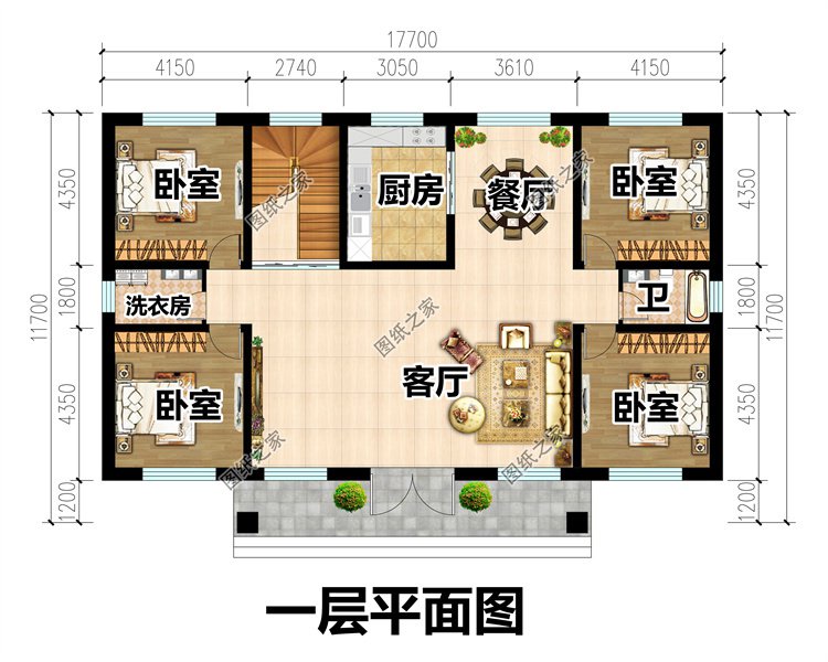 二層自建房別墅設計圖2