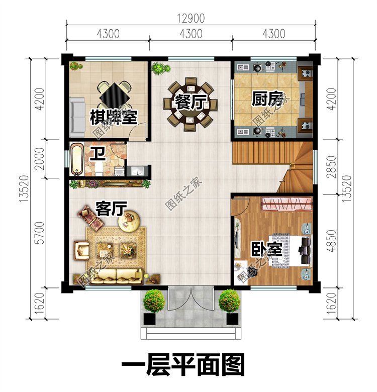 二層小別墅設(shè)計(jì)方案2