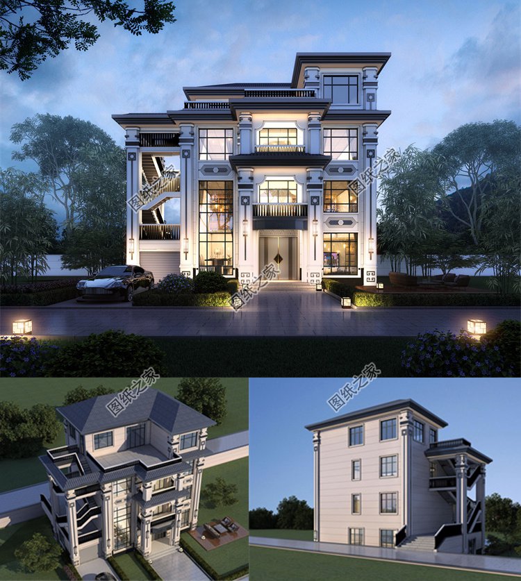 四層自建別墅設(shè)計(jì)圖1