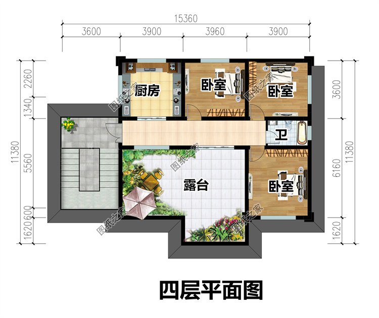 四層自建別墅設(shè)計(jì)圖5