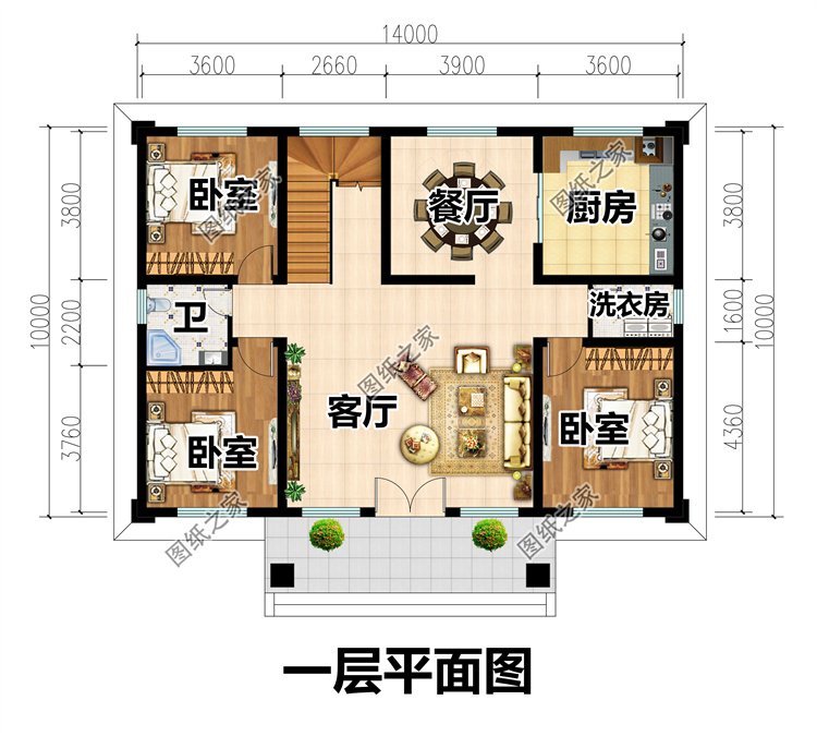 簡約二層別墅設計圖2