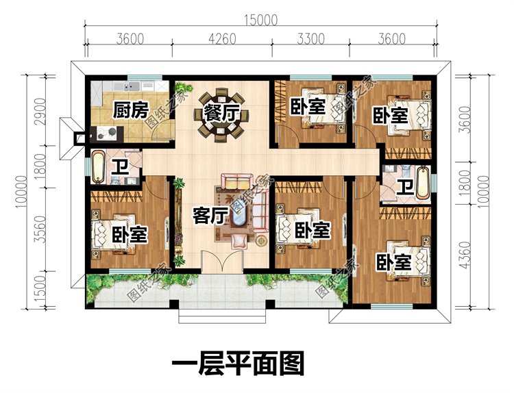 簡簡單單一層農村自建別墅