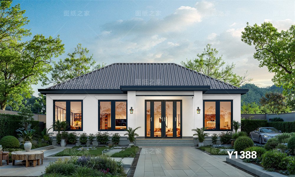 炸裂！20款新農村一層別墅設計圖，最低12萬起！