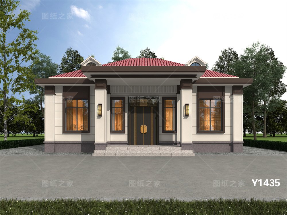 炸裂！20款新農村一層別墅設計圖，最低12萬起！