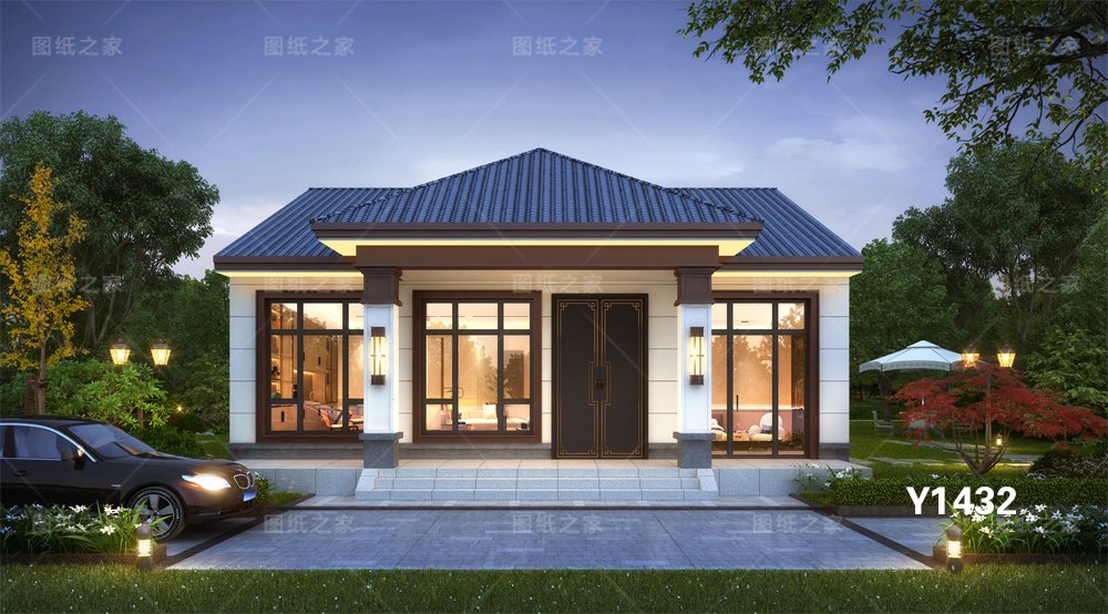 炸裂！20款新農村一層別墅設計圖，最低12萬起！