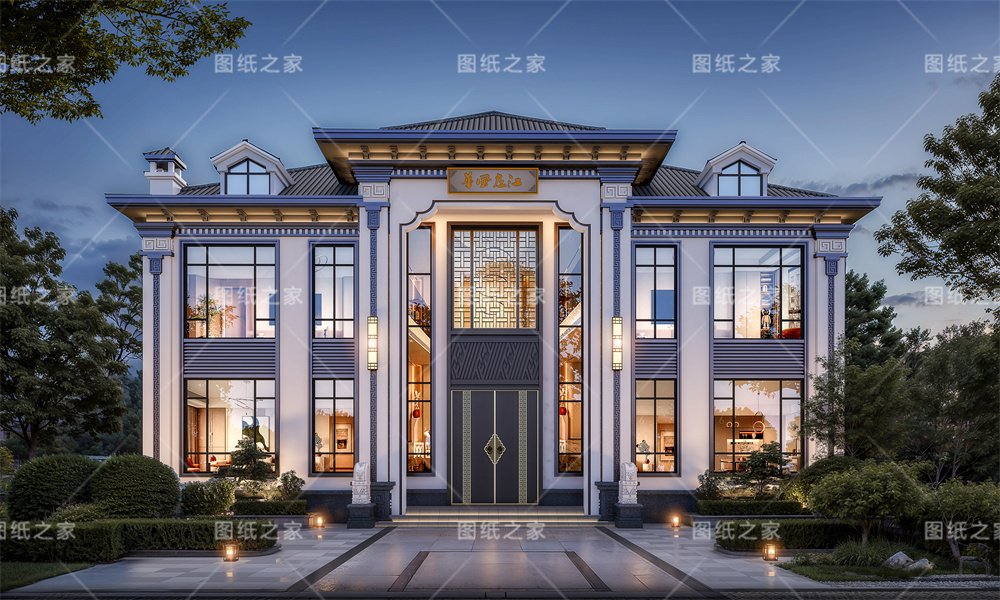 一眼淪陷！20款新中式別墅設計，滿滿的文化自信