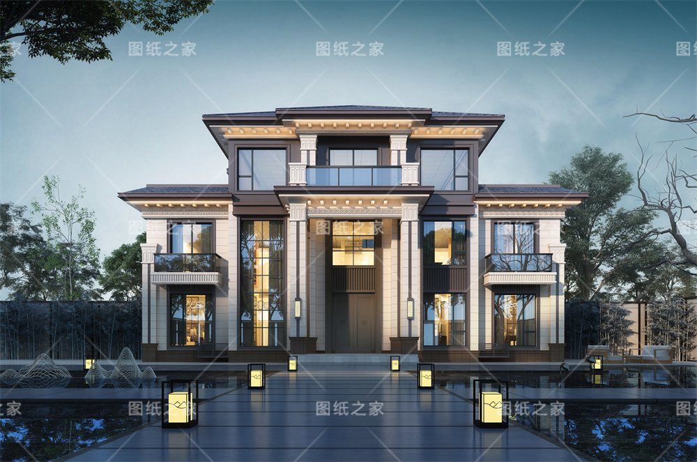 一眼淪陷！20款新中式別墅設計，滿滿的文化自信