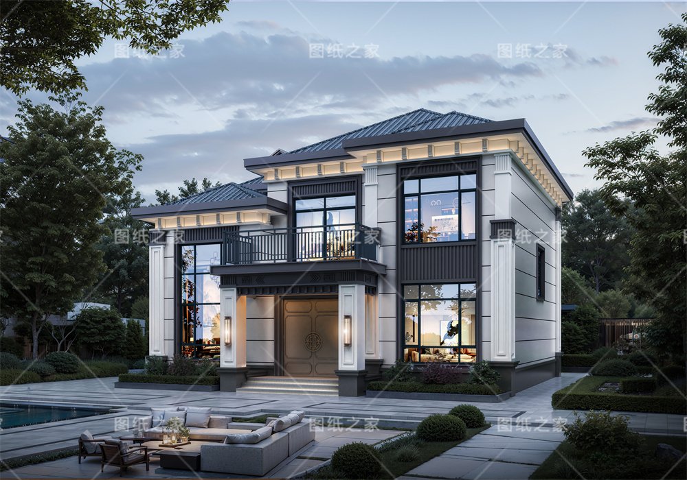 一眼淪陷！20款新中式別墅設計，滿滿的文化自信