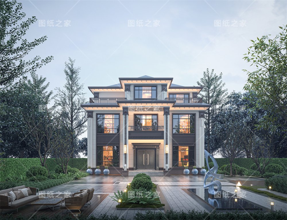 一眼淪陷！20款新中式別墅設計，滿滿的文化自信