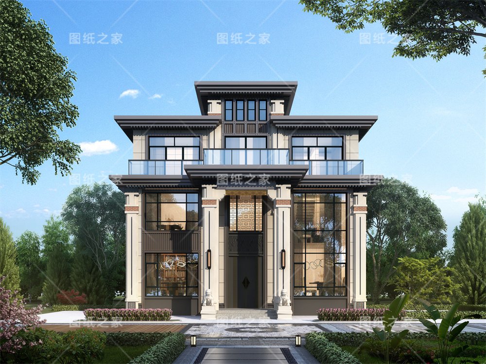 一眼淪陷！20款新中式別墅設計，滿滿的文化自信