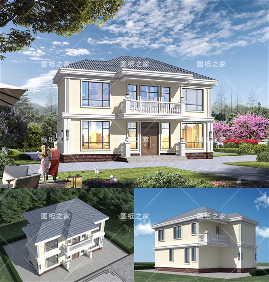 天吶！8款鄉(xiāng)村別墅圖，爆款戶型，實(shí)用又氣派