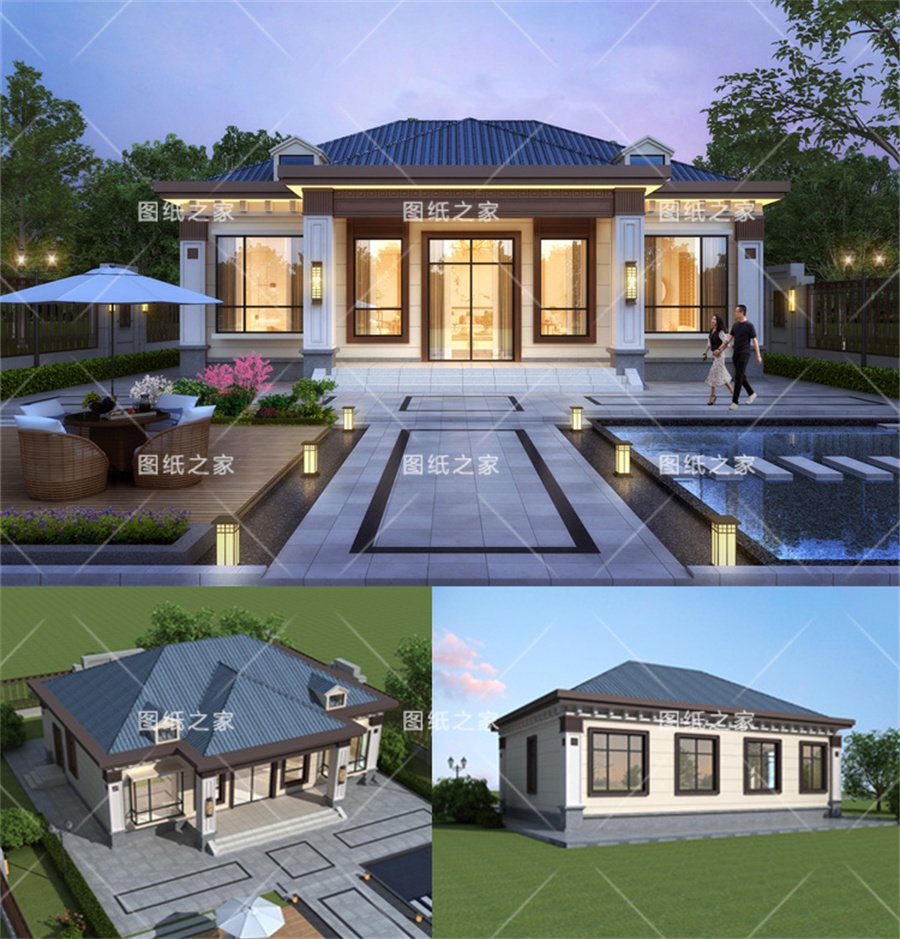 天吶！8款鄉(xiāng)村別墅圖，爆款戶型，實(shí)用又氣派