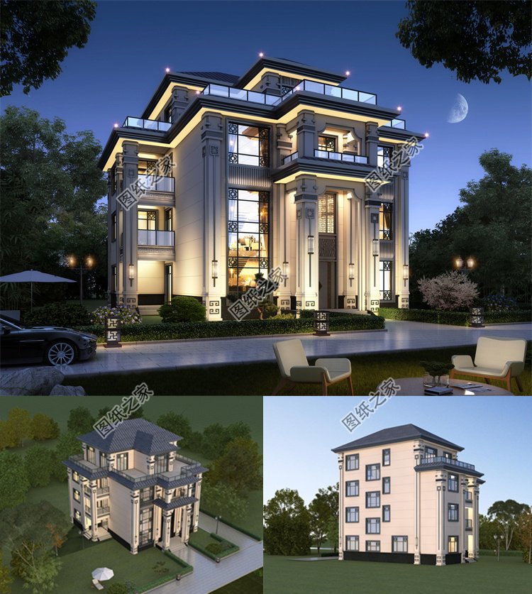 四層復式別墅設計方案1