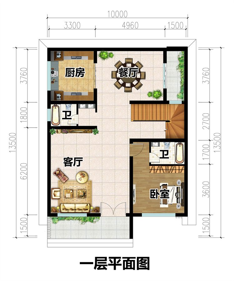 平屋頂現(xiàn)代風(fēng)格二層別墅設(shè)計(jì)圖2