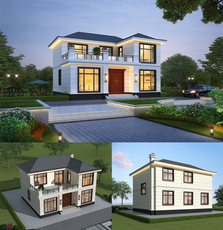 二層農村自建房別墅設計1