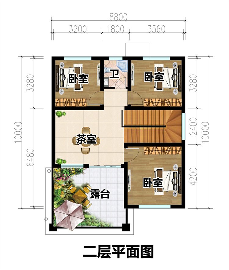 實用小占地二層別墅設計圖3