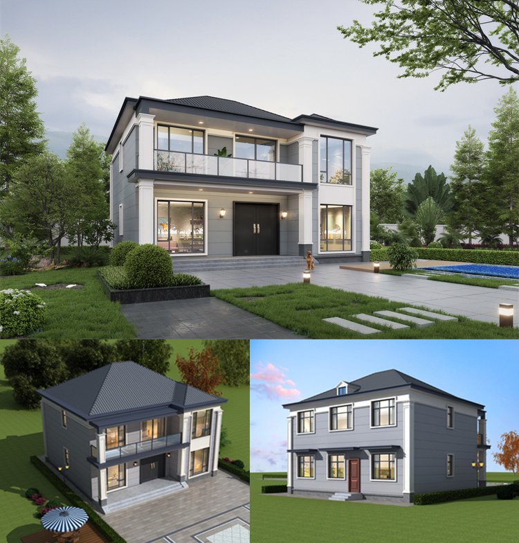 精致實用二層農村自建別墅1