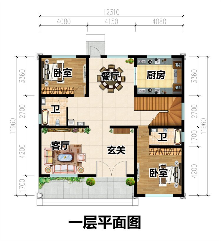 精致實用二層農村自建別墅2