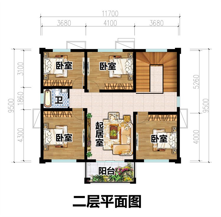 經濟適用對稱二層自建房3