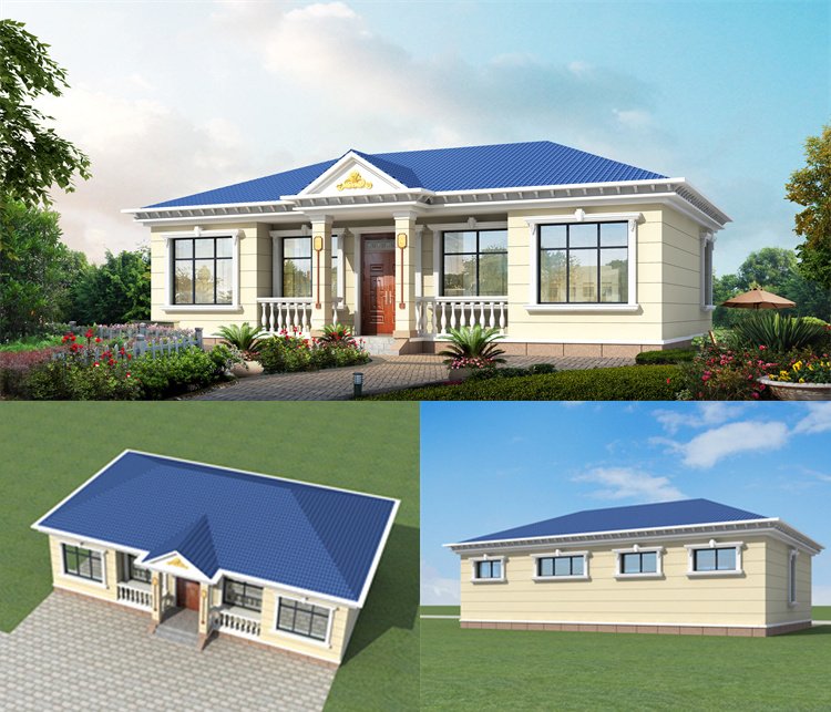 農村一層簡單小瓦房設計圖1