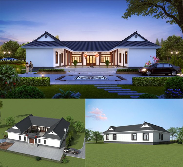 中式合院設(shè)計圖1