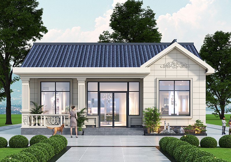 面寬12米進(jìn)深11米一層農(nóng)村養(yǎng)老自建房設(shè)計(jì)圖，簡單實(shí)用