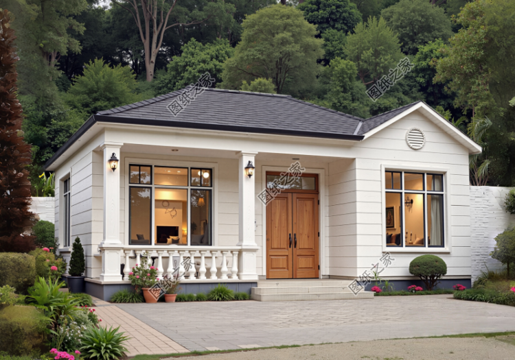 養(yǎng)老首選90平-100平小戶型一層三間平房農(nóng)村別墅設(shè)計(jì)圖方案戶型