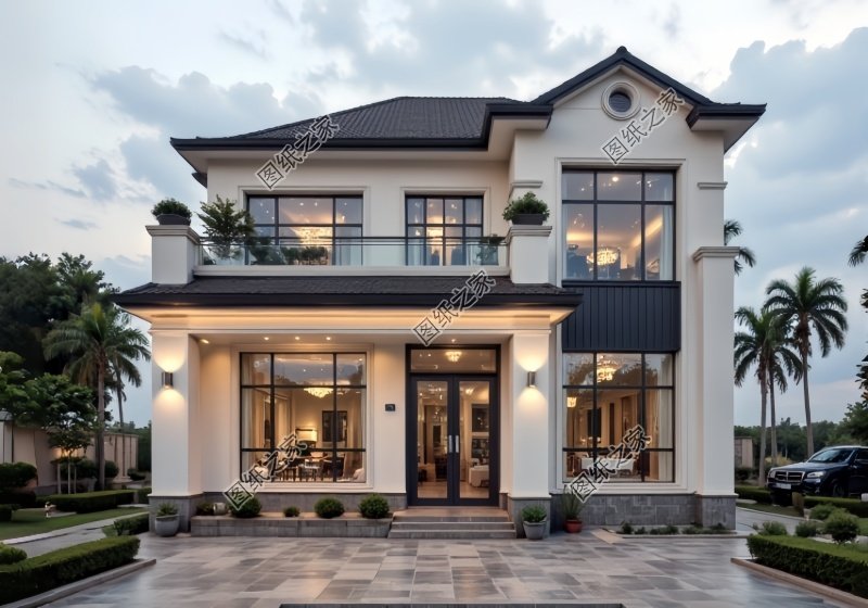 最新實用二間二層小型別墅設(shè)計圖，美觀、經(jīng)濟、實用!