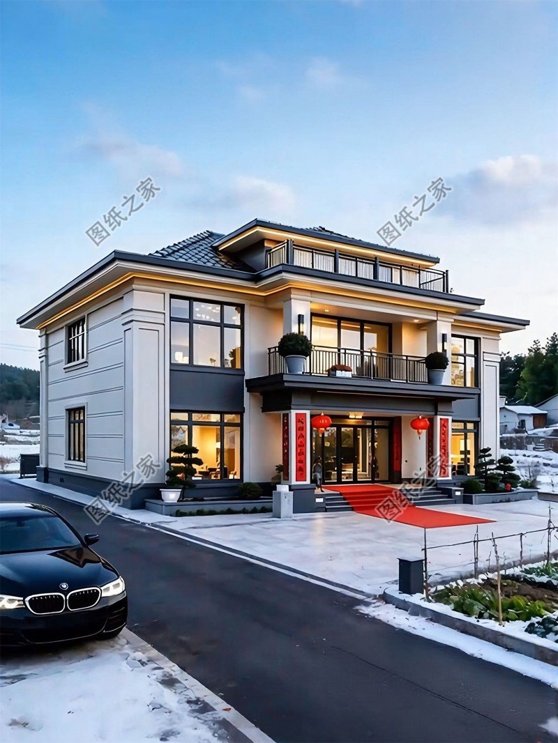 2026爆款！100款農村別墅設計圖大全，一二三層全包括